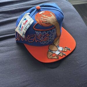 Blue and Orange Basketball Cap